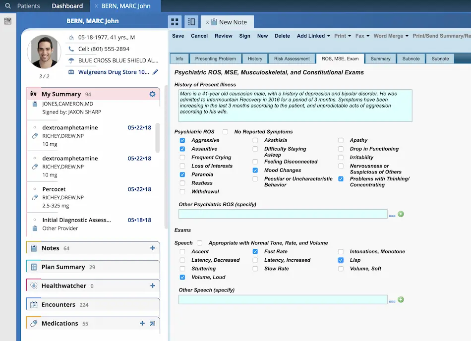 AdvancedMD EMR Software EHR Software Demo Screenshot